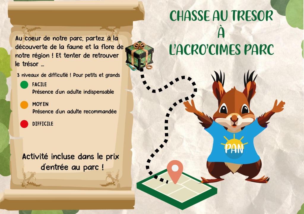 chasse au trésor accrobranche